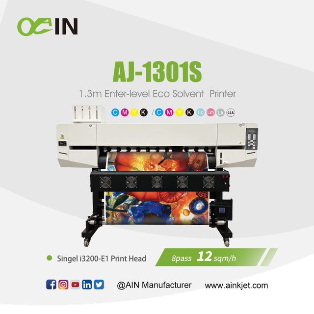AJ-1301S 1.3m Enter-level Eco Solvent Printer