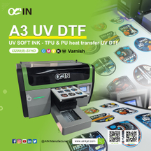 AINKJET AJ-A301 Multifunctional UV DTF Flatbed Printer+Flexible TPU Printing