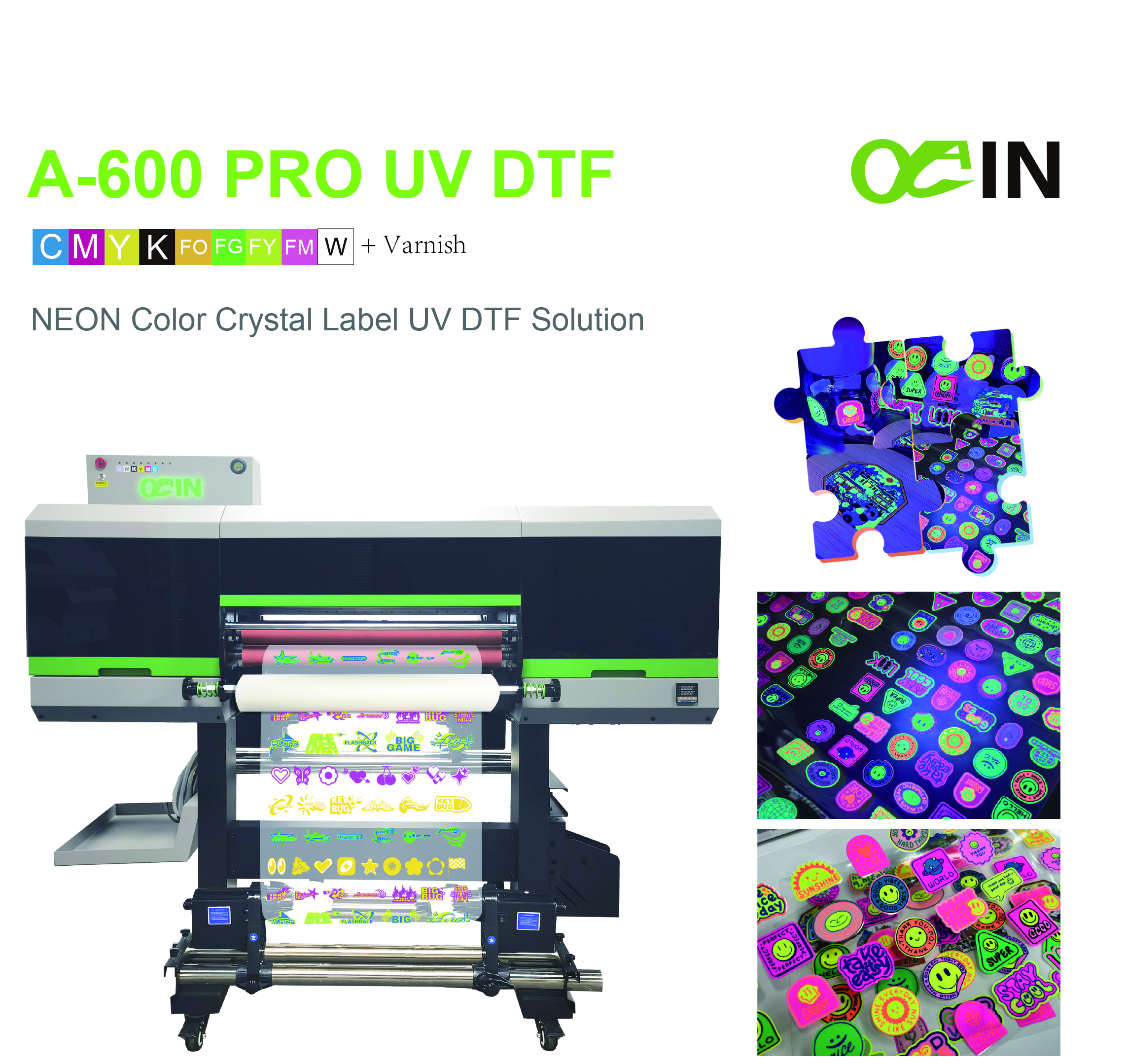 A-600 PRO UV DTF荧光水晶标4x-100