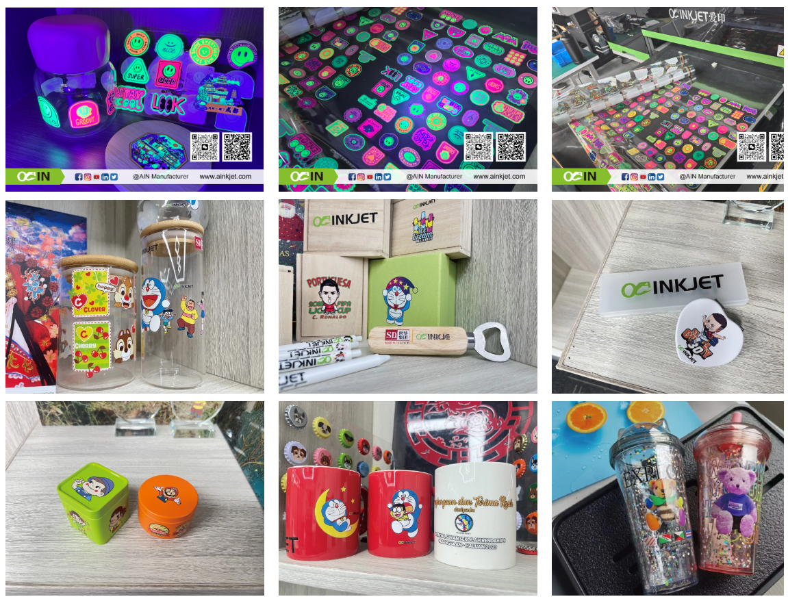 Application for Neon/Fluorescent Crystal Stickers