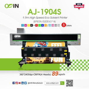 AJ-1904S 1.9m High Speed Eco Solvent Printer 