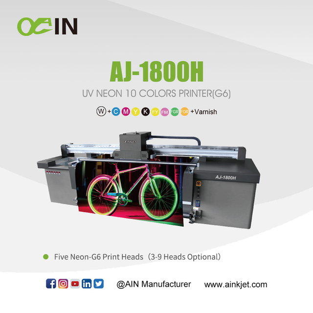 AJ-1800H UV NEON 10 COLORS PRINTER(G6)