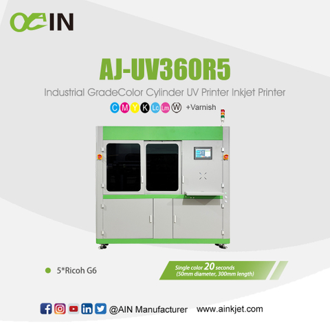 AJ-UV360R5 Industrial GradeColor Cylinder UV Printer Inkjet Printer