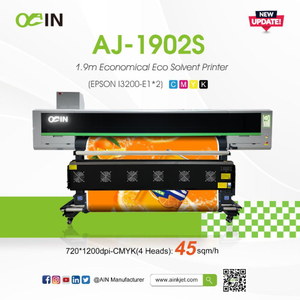 AJ-1902S 1.9m Economical Eco Solvent Printer