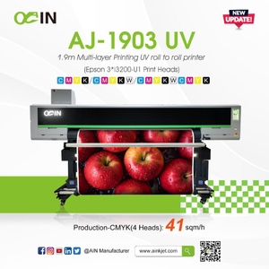 AJ-1903E UV 1.9m Multi-layer Printing UV roll to roll printer