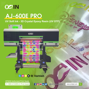 AINKJET AJ-600E PRO UV DTF UV Soft Ink for 3D Crystal Epoxy Resin