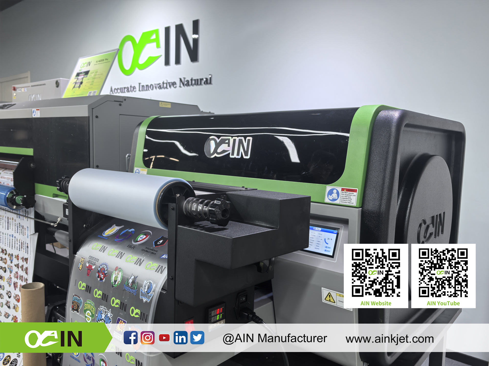 A301 UV DTF Flatbed Roll Printer