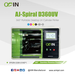 AINKJET AJ-Spiral D360UV 360&deg; Portable Desktop UV Cylinder Printer